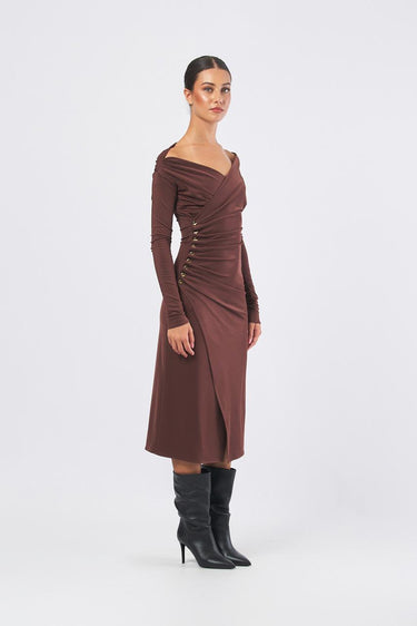 Abito AB82257E2 AB82257E2 EA3 COFFEE ELISABETTA FRANCHI