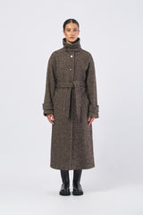 Cappotto AMALIA1 252301602 resca bouclè misto lana AMALIA1 252301602 002 MARRONE MARELLA