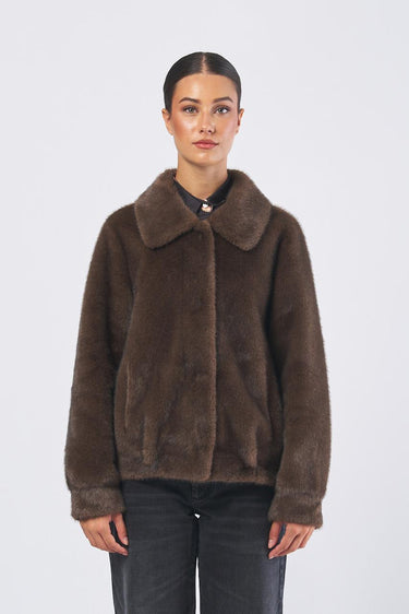 Cappotto PE0253520292 ecopelliccia leggera sfoderata PE0253520292 240 MARRONE SEVENTY 