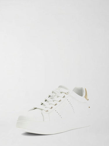 Sneaker Basse Donna Wesli Bianche FLPWES ELE12 WHITE GOLD GUESS 
