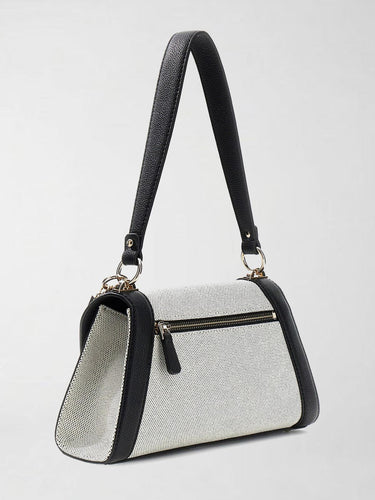 Borsa a Spalla Karnilla Elegante da Donna profili nero HWAG97 19190 NATURAL/BLACK GUESS 