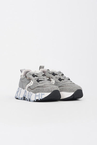 club105 2017475-20 0B03 GREY+STRASS VOILE BLANCHE