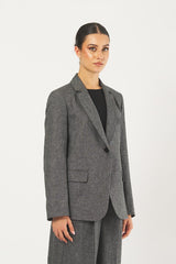 Blazer CALATE 252504607 flanella leggera misto lana CALATE 252504607 006 BIANCO/NERO EMME MARELLA 