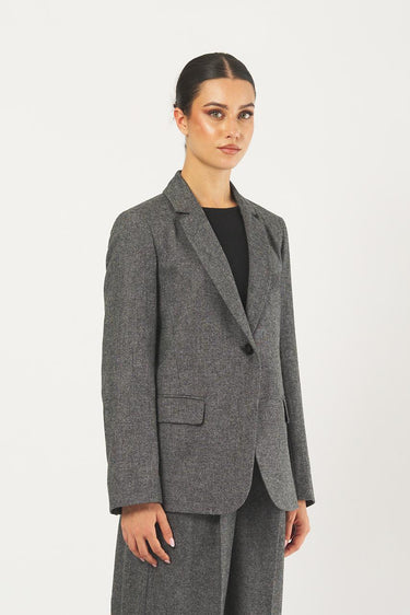 Blazer CALATE 252504607 flanella leggera misto lana CALATE 252504607 006 BIANCO/NERO EMME MARELLA 