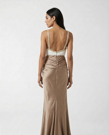 Abito Elisabetta Franchi Doppiopetto Slim Fit ABR1762E2 EZ4 AVORIO/ARGILLA ELISABETTA FRANCHI 