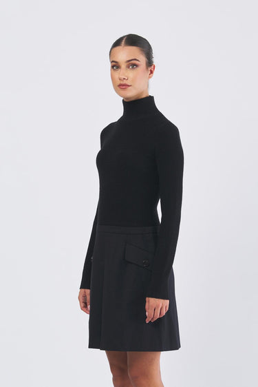 Abito ASHLEY  c/corpino in maglia ASHLEY 0700 NERO NENETTE 