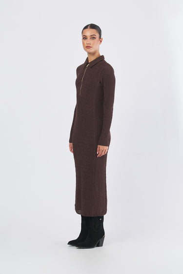Abito EDDA 252362601 jersey cloquè EDDA 252362601 005 MARRONE MARELLA 