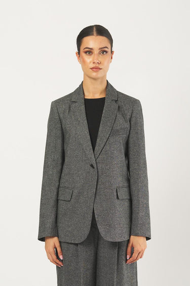 Blazer CALATE 252504607 flanella leggera misto lana CALATE 252504607 006 BIANCO/NERO EMME MARELLA 