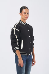 Bomber V5BL05 W0460 V5BL05 W0460 A996 JET BLACK GUESS ATHLEISURE DONNA