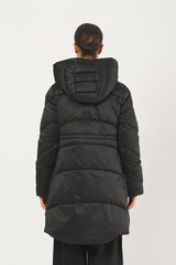 Piumino ICE lungo c/cappuccio ICE 0700 NERO NENETTE