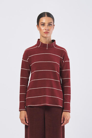 Maglia B140RG collo anello B140RG RIGA BERBERE NEIRAMI 