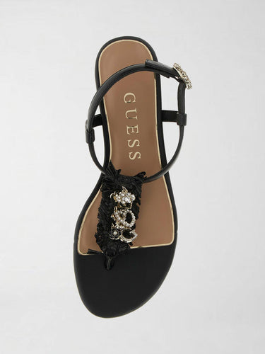 Sandalo Donna Elegante con Dettagli per l'Estate FLJTXX ELE03 BLACK GUESS 