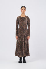 Abito jersey tulle unito e stampato MECENE 252362604 MECENE 252362604 008 NATURALE STAMPATO MARELLA