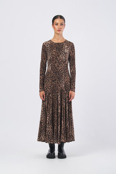 Abito jersey tulle unito e stampato MECENE 252362604 MECENE 252362604 008 NATURALE STAMPATO MARELLA