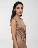 Abito Elisabetta Franchi Red Carpet Regular Fit ABR2461E2 229 ARGILLA ELISABETTA FRANCHI 