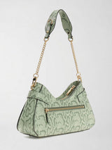 Borsa a spalla animalier Serenova HWKG80 91180 LIGHT SAGE MULTI GUESS 