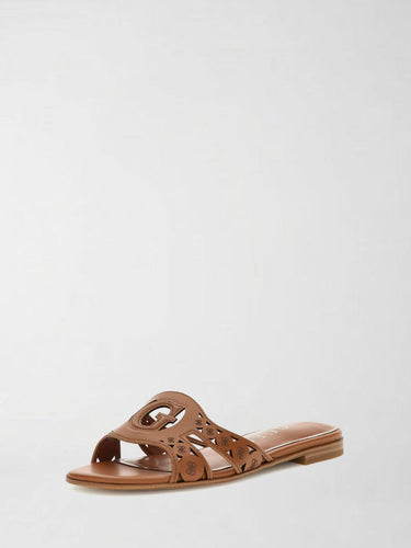 Sandali intrecciati Dista FLJCS2 LEA03 BROWN GUESS 