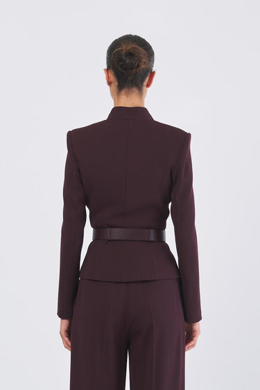 Blazer GI17656E2 con cintura GI17656E2 EA4 MERLOT ELISABETTA FRANCHI