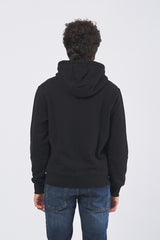 Felpa G8068000028N-83Y3 con zip e cappuccio G8068000028N-83Y3 K299 BLACK TRUSSARDI