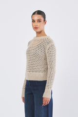 Maglia METWORK manica lunga METWORK 0642 CREMA NENETTE 