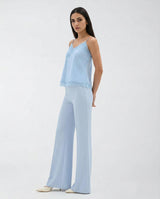 Pantaloni Palazzo Rinascimento a Vita Alta CFC0127879003 B076 CIELO AZZURRO RINASCIMENTO 