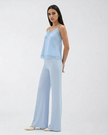 Pantaloni Palazzo Rinascimento a Vita Alta CFC0127879003 B076 CIELO AZZURRO RINASCIMENTO 