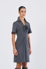 Abito CAPPA1 252322609 tela bistretch unito e disegnato CAPPA1 252322609 002 GRIGIO MELANGE MARELLA