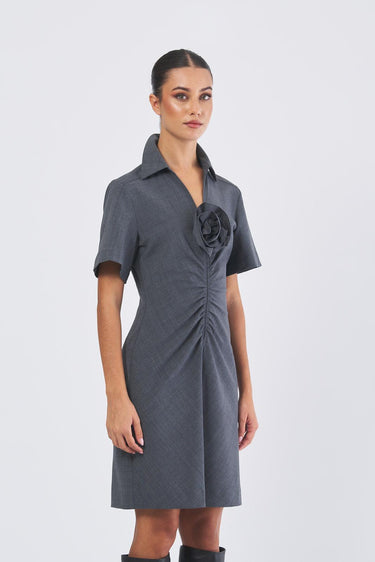 Abito CAPPA1 252322609 tela bistretch unito e disegnato CAPPA1 252322609 002 GRIGIO MELANGE MARELLA