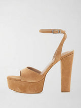 Sandali in suede Hitten FLPHIT SUE03 BROWN GUESS 