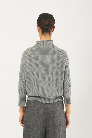 Maglia D78828 trecce D78828 GRIGIO ECO 