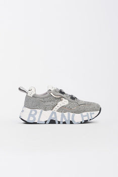 club105 2017475-20 0B03 GREY+STRASS VOILE BLANCHE