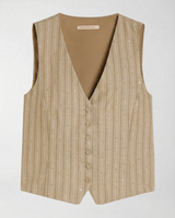 Gilet Gessato con Paillettes PBPRENNA 261115102 002 FONDO SALVIA PENNY BLACK 