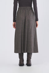 Gonna REFUGE 252510601 flanella leggera misto lana REFUGE 252510601 007 NOCCIOLA EMME MARELLA 