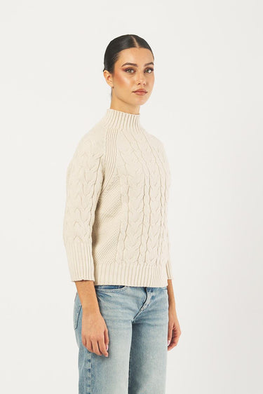 Maglia D78828 trecce D78828 BURRO ECO