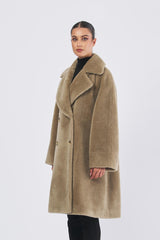 Capospalla ROSALIA 252345601 eco pelliccia ROSALIA 252345601 005 OLIVA MARELLA