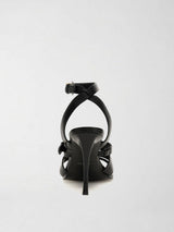 Sandali Donna Radela con Tacco in Pelle Nero FLJRAD LEA03 BLACK GUESS 