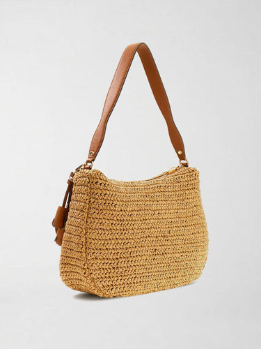 Borsa a Spalla Ofelia Hobo Naturale HWWG99 23010 NATURAL/COGNAC GUESS 
