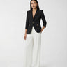 Giacca Elisabetta Franchi in Doppio Crêpe Stretch Slim GI21561E2 110 NERO ELISABETTA FRANCHI 