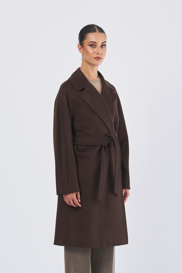 Cappotto CORTE 25250160626 drap di pura lana CORTE 25250160626 089 CIOCCOLATO WEEKEND 