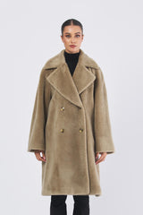 Capospalla ROSALIA 252345601 eco pelliccia ROSALIA 252345601 005 OLIVA MARELLA