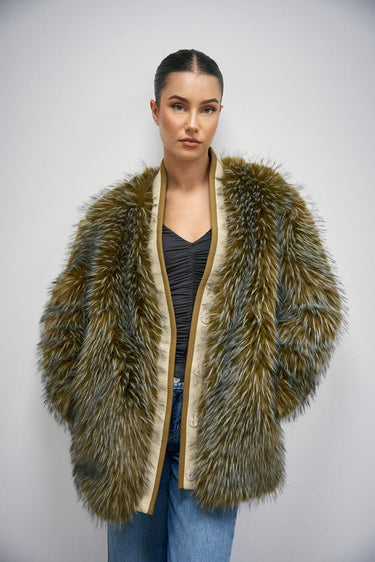 Giacca PACCI c/bordi in maglia PACCI 0615 TABACCO NENETTE