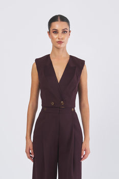 Gilet GL00256E2 GL00256E2 EA4 MERLOT ELISABETTA FRANCHI