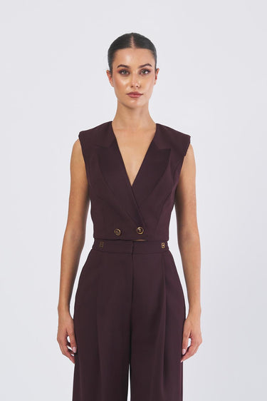 Gilet GL00256E2 GL00256E2 EA4 MERLOT ELISABETTA FRANCHI