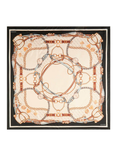 Foulard Donna Kefiah Stampa Grafica Bordeaux/Beige AW5444 POL01 BLACK GUESS