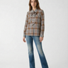Camicia in Voile di Cotone PBIVOLONTA 2611111027 001 TOBACCO DIS. PENNY BLACK 