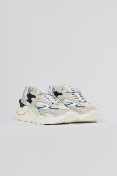 Scarpa fuga jaquard M401-FG-JQ-WL-WL M401-FG-JQ-WL-WL WHITE-BLUE D.A.T.E. 
