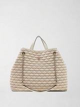 Borsa Shopper Guess da Donna Taupe HWAG96 73290 TAUPE MULTI GUESS 