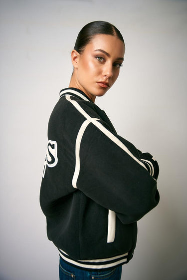 Bomber V5BL05 W0460 V5BL05 W0460 A996 JET BLACK GUESS ATHLEISURE DONNA