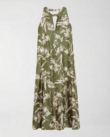 Abito in Twill di Seta PBPSALICE 261122123 002 FLOREALE VERDE PENNY BLACK 