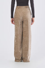 Pantalone EC21885U532 palazzo EC21885U532 ALMOND ECO